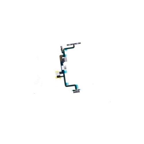 10Pcs/Lot Power Flex Cable For IPhone 8 Plus 8G 8P X On Off Switch Volume Control With Metal Bracket LED Flash Replacement