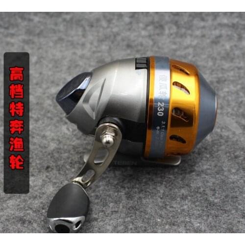 2 BB Fool fishing wheel Slingshot shooting fish stainless steel buckets Swap left and right Shoot reel lure fishing line reel