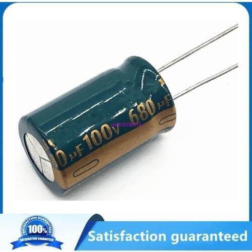 4pcs/lot S42 high frequency low impedance 100v 680UF aluminum electrolytic capacitor size 16*30 680UF 20