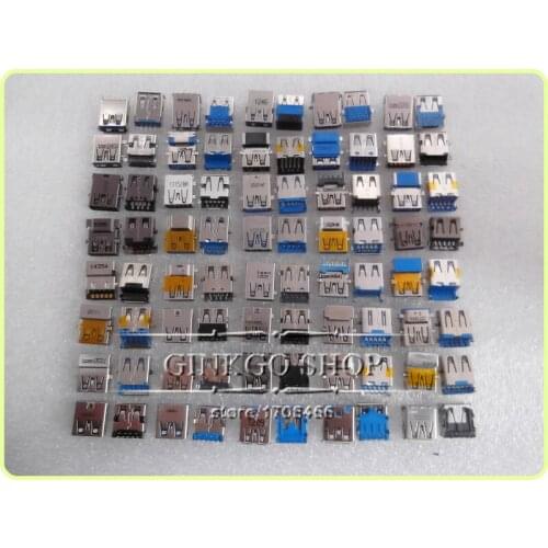 40 Models,5pcs each,200pcs/lot USB 3.0 chargingport jack USB Port for PC Charging port USB Connector