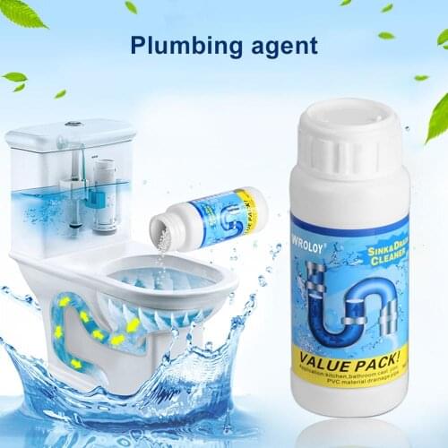 5pcs Powerful Sewer Pipes Deodorant Strong Pipe Dredging Agent Cleaning Tools Sewer Dredging Kitchen & Bathroom Drain Cleaners
