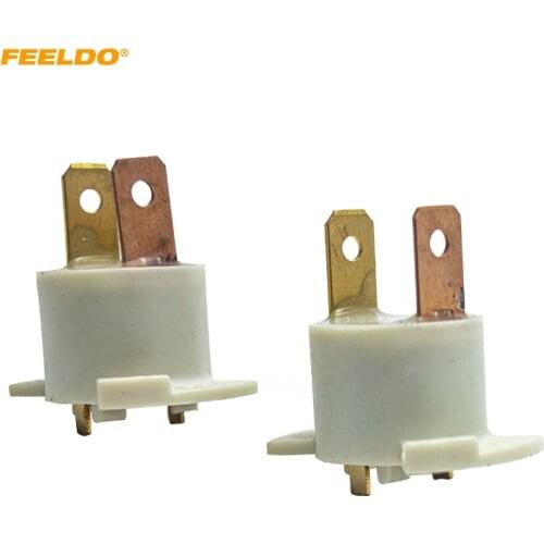 FEELDO 2pc Car H1 Headlight Holder Adapter For Honda Odyssey LED/Halogen Lamp Bulb Modified Holder Base #CA6961