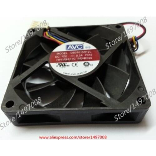 AVC DS07015R12L-P010 DC 12V 0.3A 70x70x15mm Server Cooling Fan