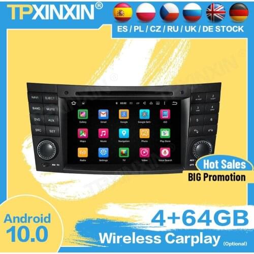 Carplay Car Radio 2 Din Stereo With screen Android For Benz E-W211 2002 2003 2004 2005 2006 2007 2008 GPS Player Audio Head Unit