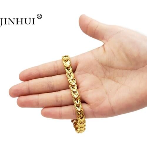 Jin Hui Fashion New African Ethiopia Gold color Men Bracelet Women Party Luxury Gifts Friends Dubai heart-shaped Bangle Jewelry