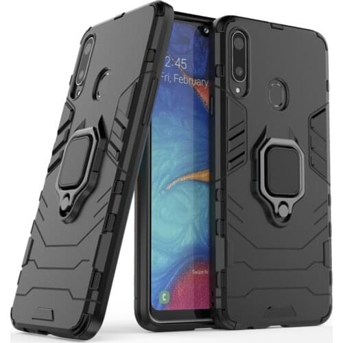 For Samsung Galaxy A10S A20S A30S A50S Case Shockproof Armor Ring Magnetic Car Hold Soft Bumper Cover for A10 A20 A30 A50 Cases