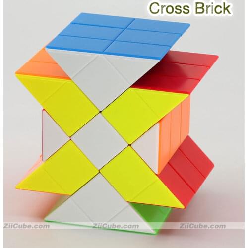 FanXin Puzzle Elongate Fisher Cube Cross Brick 3x3 Ancient Strange Shape Magical Puzzles Cubes Professional Educational Toy Game