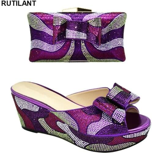 Italian Shoes and Bag To Match Wedding Party Italian Shoes with Matching Bags High Quality High Quality African Wedding Shoes