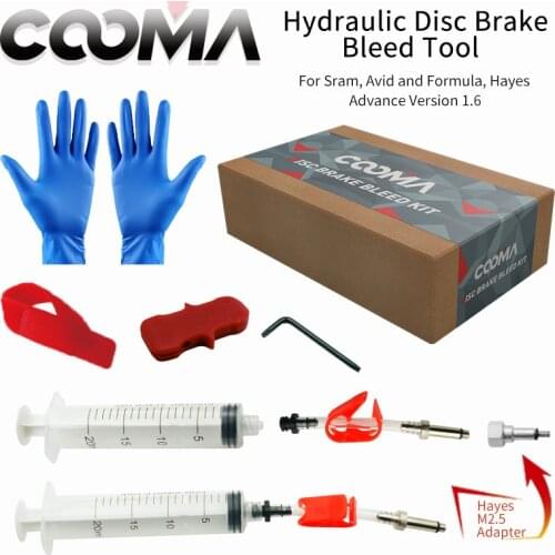 Bicycle Hydraulic Brake Bleed kit for AVID, Formula and Hayes, Advanced Version V1.6