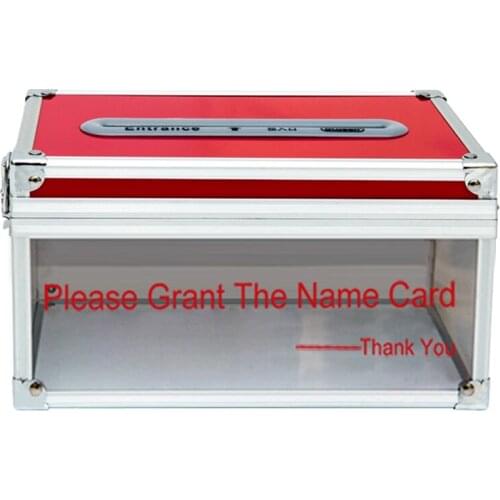 Bussiness Name Card Collection Box for Office Use B088 Office Large Capacity Big Entrance Locking Name Card Box