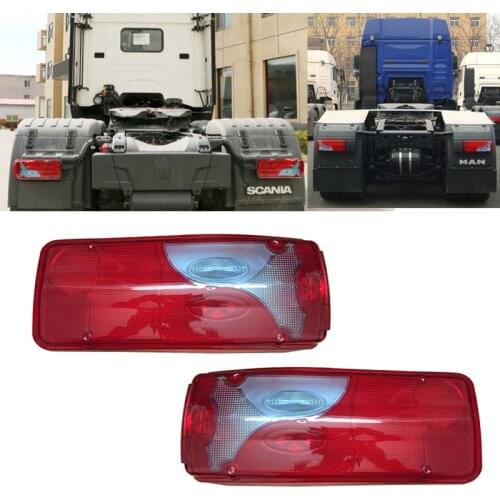 1 Pair ABS Lens Cover for MANTGA Truck Trailer Rear Taillight Tail Lights Warning Lamp Glass for Lorry Trucks Trailer lamp Cover