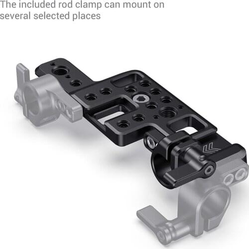 SmallRig Lightweight Top Plate for BMPCC 4K & 6K Camera W/ 2 Cold Shoe Mount Nato Rail for Monitor Microphone DIY Options 2510