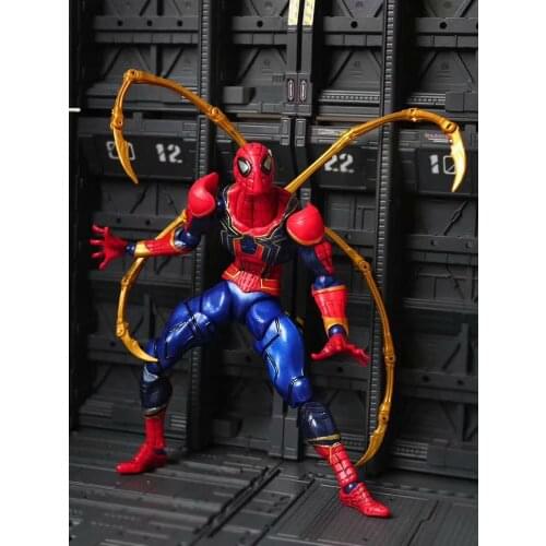 Marvel Yamaguchi Iron Spiderman Avengers Spider Man Joints Movable Action Figure Model Toys