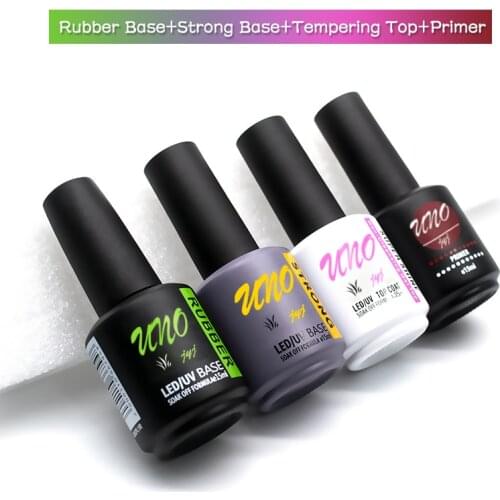 Manicure Thick Rubber Base UV Gel Primer and Strong Top Coat Set for Nails Long Lasting Soak off Gel Varnishes Nail Art Lacquer