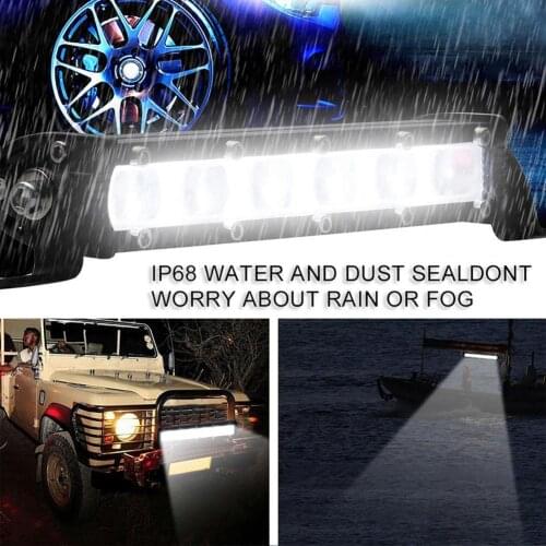 New Work Light bar 8 inch 9V-30V offroad Square Led bar Spotlight 60W led Light for Wrangler Raptor Jeep SUV ATV Vehicles Lamp