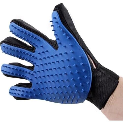 Pet Grooming Glove For Cats Pet Dog Hair Deshedding Brush Comb Glove For Pet Dog Finger Cleaning Massage Glove Cat Accessoies