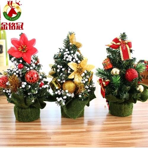 Christmas 20cm Multicolor Christmas Tree Red Christmas Decorative Tree Christmas Decorations Desktop Christmas Tree Ornaments