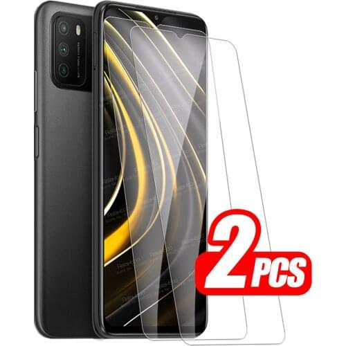 2pcs Poxo Poko Pocophone Pocco m3 Glass For Xiaomi Poco M 3 Tempered Glas Xiomi Mi Pocom3 Screen Portector Protective Phone Film
