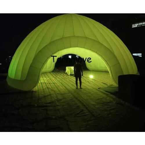 LED lighting inflatable dome tent customized wedding party enclosure toy tent with coloful lights event party lighting