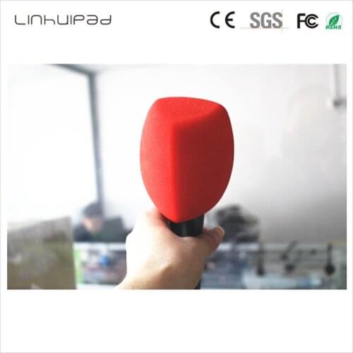 Triangle Interview Mic Foam windscreen Handheld windshield For TV station broadcasting Video Mic Insider:Diamete 4 CM