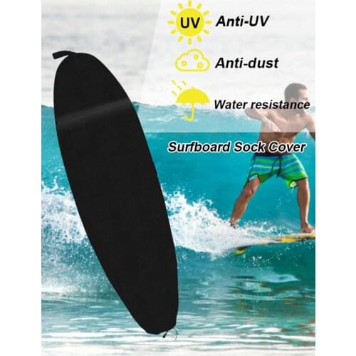 Knitted Flannel Surfboard Sock Protective Case Soft Stretch Quick-Dry Snowboard Surfboard Sock Cover Sports Accessories