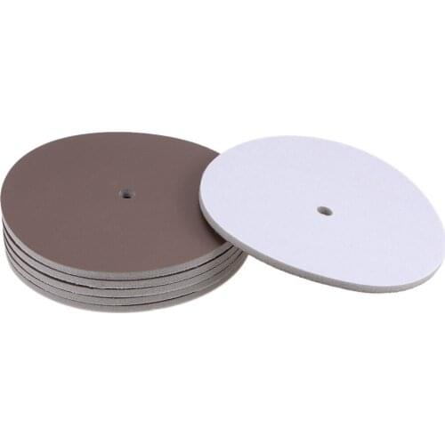 Uxcell 6-Inch Sanding Sponge Hook Loop Sanding Disc with Hole Wet Dry Brown Corundum 4000 Grit to furniture wood etc 6Pcs