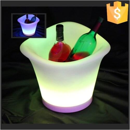 Waterproof led ice bucket / Illuminated ice bucket / belvedere vodka lighting bar ice holder 8pcs/Lot