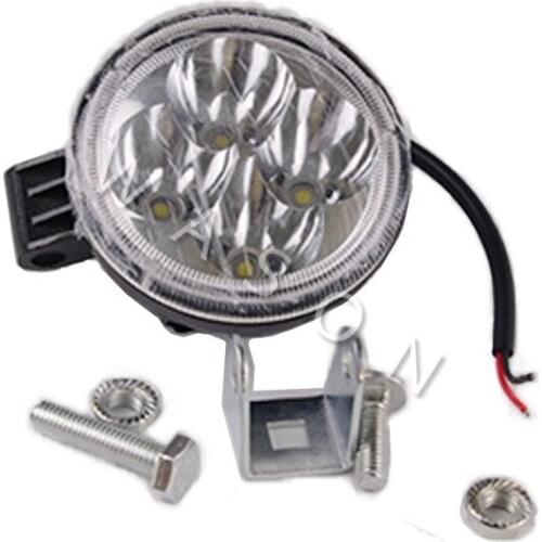 High Quality Excavator Spare Parts Round 4pcs 12W 8CM Led Light Work Lamp