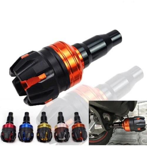 1 PCS Universal Falling Protectors Motorcycle CNC Aluminum Alloy Frame Slider Anti Crash Caps engine protection Moto Crash Pad