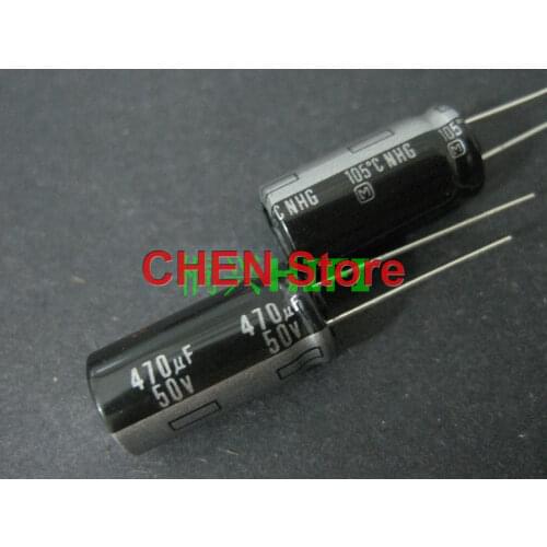 10PCS/20PCS Original Matsushita NHG 50V470UF 10X20MM CE nhg 470uf 50v Audio electrolytic capacitor 470uF/50V 105 degrees