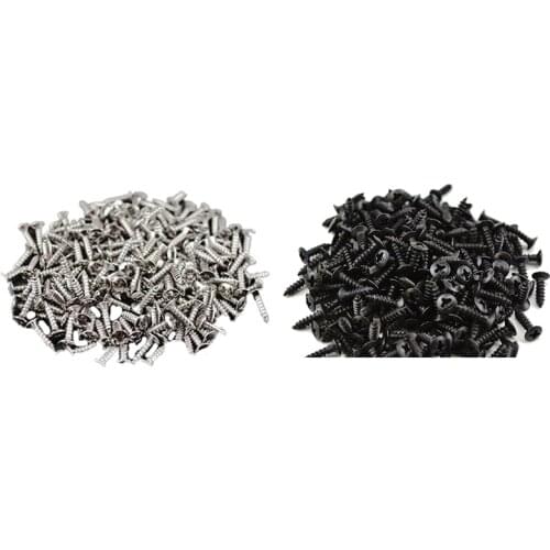 100pcs Guitar Pickguard Screws For Fender Strat/Tele Electric Guitar Bass