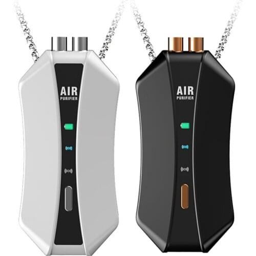 2 Pcs Hanging Neck Air Purifier Personal Wearable Mini Portable 150 Million Negative Ion Car Air Purifier