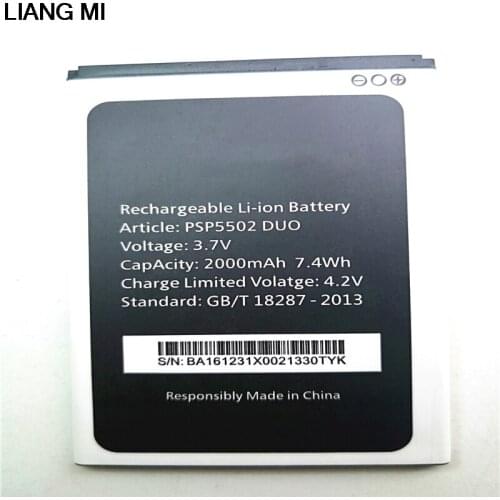3.7V 2000 mAh Replacement Li-ion Battery For Prestigio Muze A5 PSP5502 PSP3507 DUO Bateria with phone stander