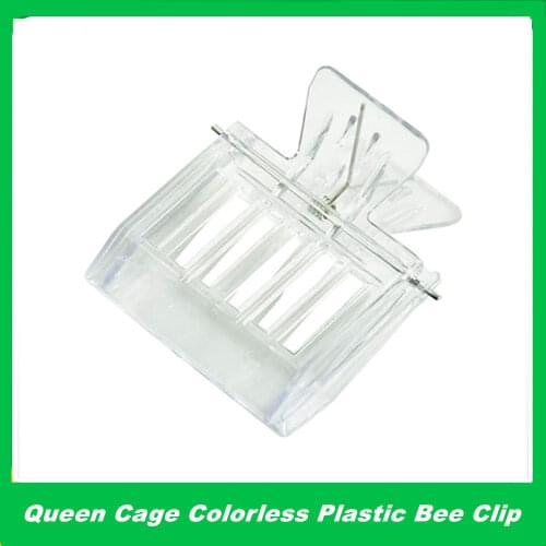 1 Pcs Bee Queen Catcher Colorless Clear Plastic Clip Cage Beekeeping Equipment Tool Beekeeper Equip Isolation Room
