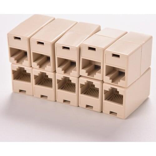 5PCS New LAN Cable Joiner Extender Plug Universal RJ45 Cat5 8P8C Socket Connector Coupler For Extension Broadband Ethernet