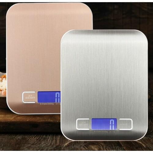 50pcs Digital Scale LCD Weight Scale 5000g/1g Kitchen Cooking Measure Tools Stainless Steel Electronic Weight