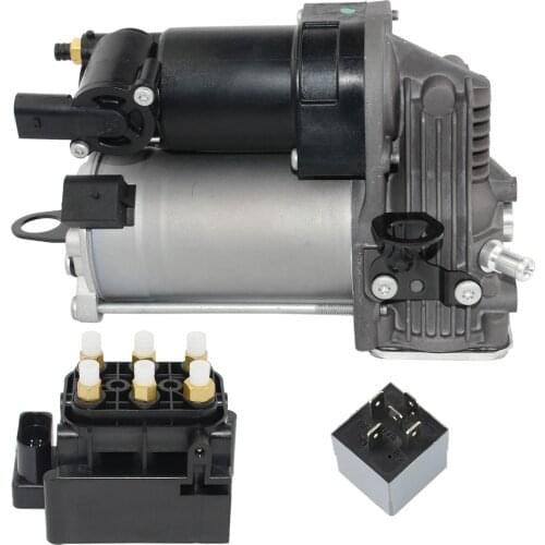 AP02 New For Mercedes-Benz ML W164 GL X164 2005-2012 Air Suspension Solenoid Valve+Air Compressor Pump