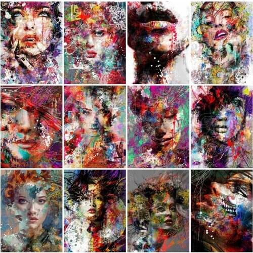 ARMYQZ Diamond Painting Portrait Diamond Embroidery Woman 5D DIY Mosaic Rhinestone Full Diamond Square/Round Home Decor Gift