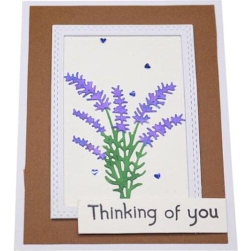 Lavender Metal Cutting Dies Stencil Scrapbooking DIY Album Stamp Paper Card Embossing Decor