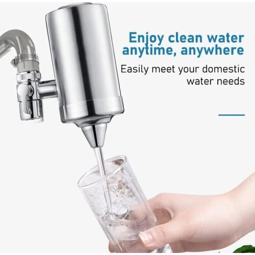 Household Direct Drinking Kitchen Tap Stainless Steel Filter Descaling Sterilizing Faucet Water Purifier