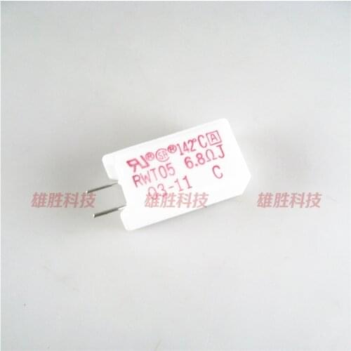 Cement resistance with temperature protection RWT05 6.8ΩJ 142℃ 5W 6.8 ohm