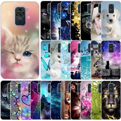 For Xiaomi Redmi Note 9 Case Cover Back Cute Cartoon Soft TPU Capa Funda Phone Cover For Redmi Note 9 Note9 Case Back Cover Etui