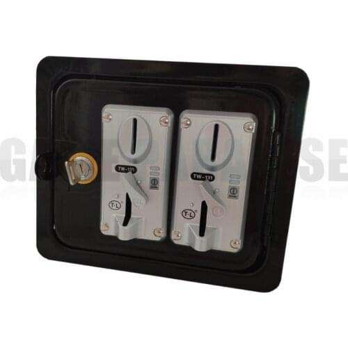 Dual Cash Access Coin Door Jamma MAME Systems with dual Coin mech, lock, key