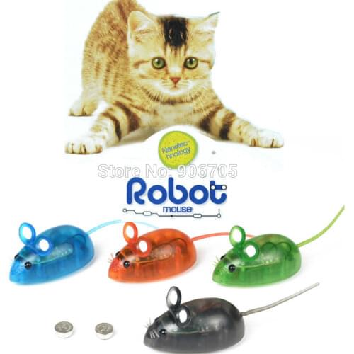 Cat Interactive Toy Electronic Robot Mouse Toys For Cat Dog Play Game Plastic Animal Model For Children Funny Toys