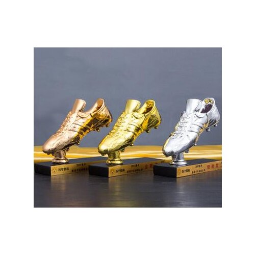 The west yong resin football World Cup golden shoe award custom gift sports series fan trophy fans doll wholesale factory outle