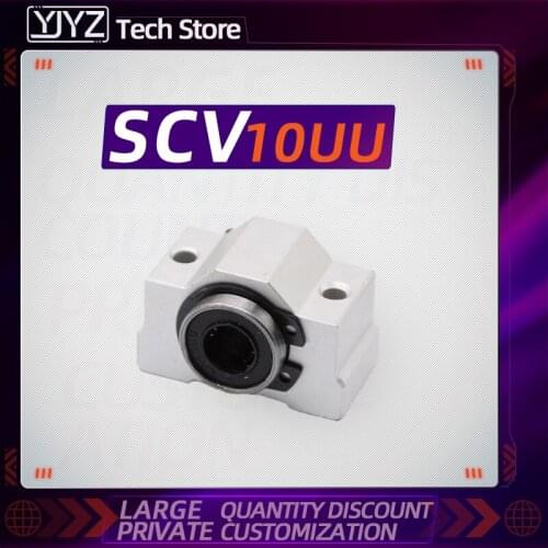 1PC SCV10UU Linear Bearing Block DIY Linear Slide Bearing Units CNC 3D Printer Part