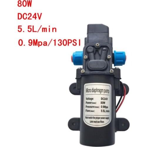 DC 24V 5.5L/Min 0.9MPa 130 PSI Diaphragm High Pressure Self Priming Water Pump Micro Pumps Vacuum Pump With pressure switch