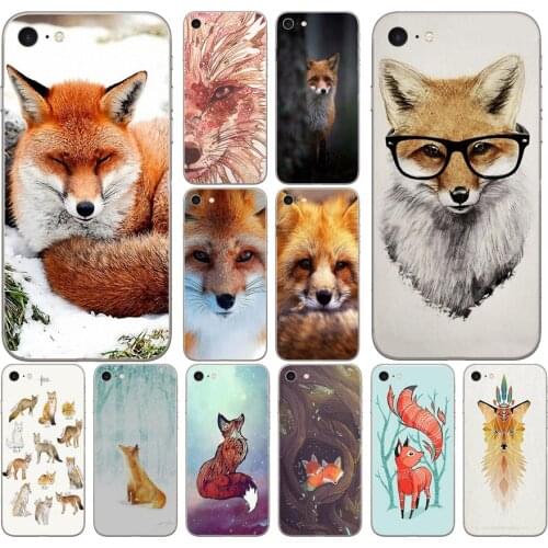 274DD Fox Sleeping In The Snow Soft Silicone Cover Case for iphone 5 5s se 6 6s 8 plus 7 7 Plus X XS SR MAX case