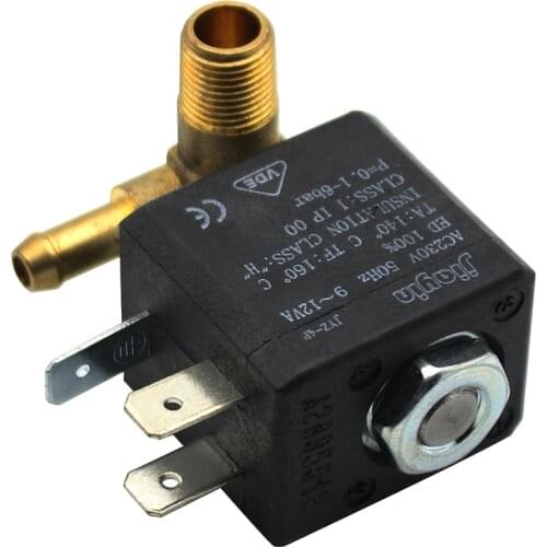 Normally Closed Cannula 3mm N/C 2/2 Way AC 220V to 240V G1/8' Brass Steam Air Generator Water Solenoid Valve Coffee Makers