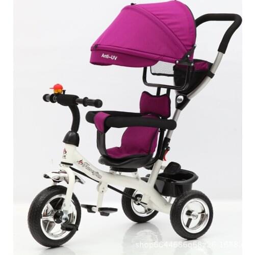 2019 New Childrens Tricycle Childs Bicycle Baby Cart Convertible Seat Three Wheels Baby Trolley Child Bicycle